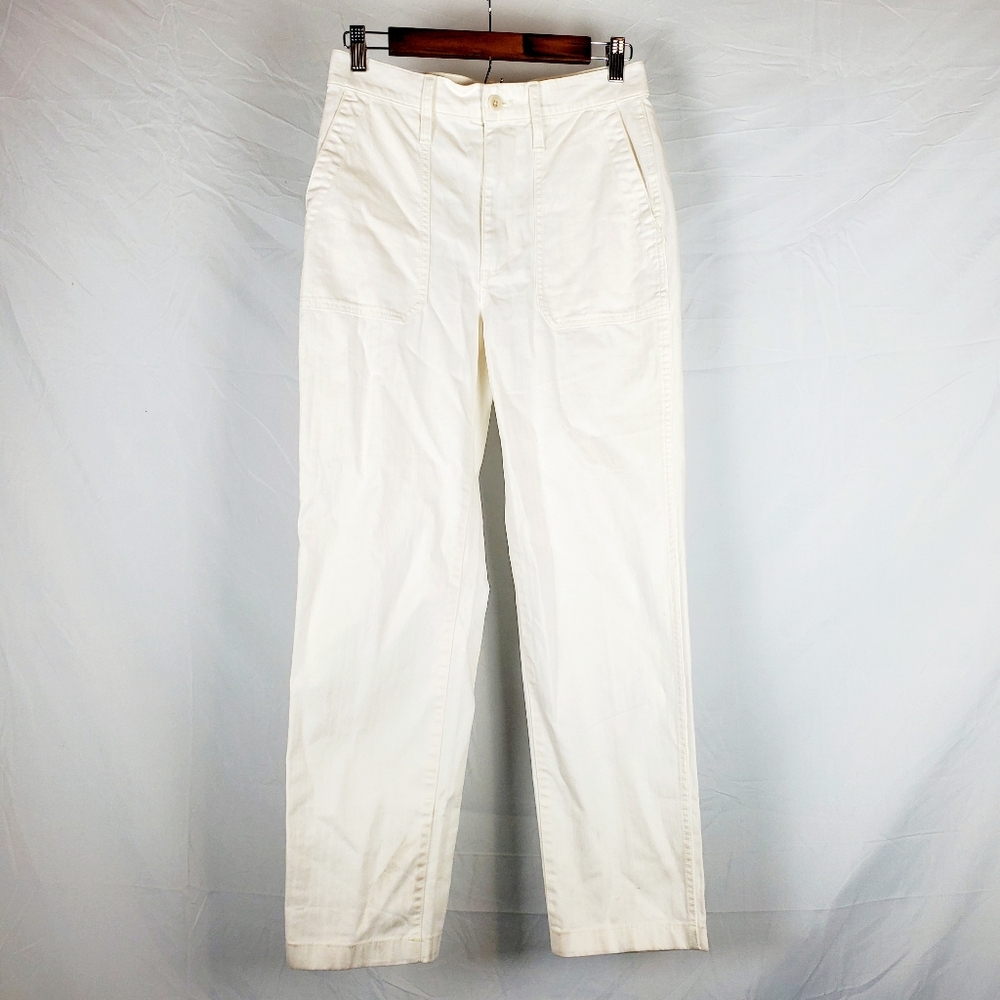 NWT Madewell The Perfect Vintage Straight Workwear Pant In Lighthouse
